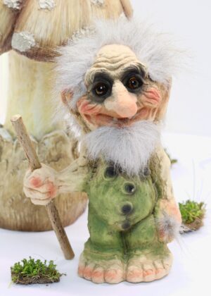 Old Troll with Walking Stick, Large