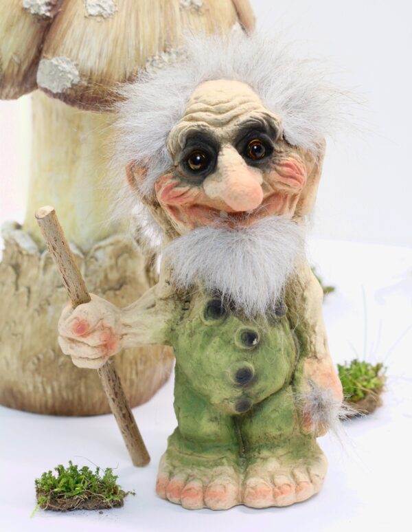 Old Troll with Walking Stick, Large