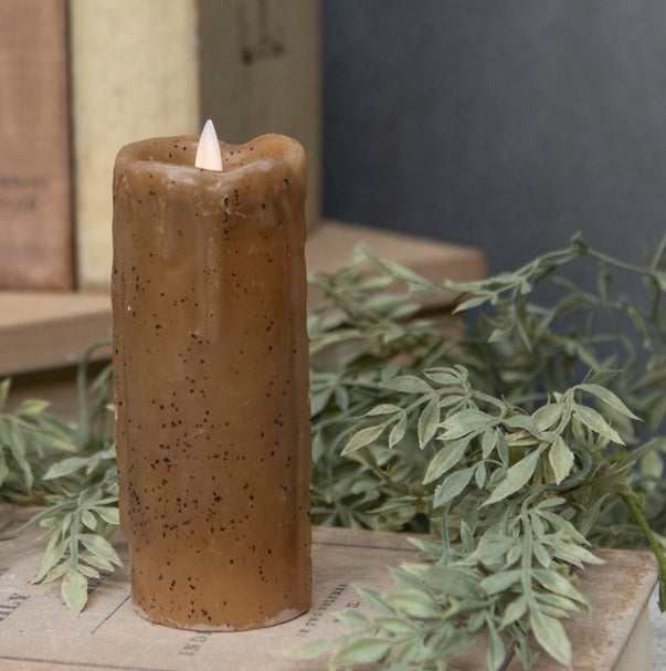 Farmhouse Candle with Flickering Flame, Wheat - Image 3