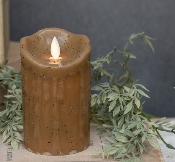 Farmhouse Candle with Flickering Flame, Wheat - Image 2