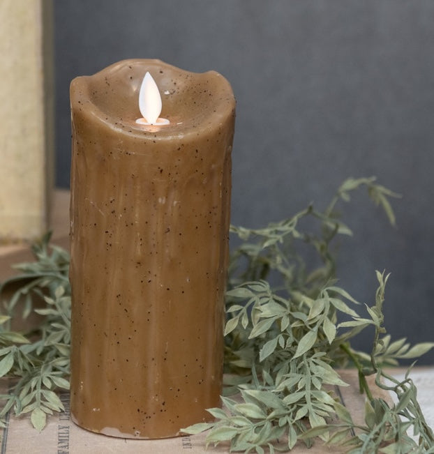Farmhouse Candle with Flickering Flame, Wheat - Image 4