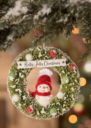 Holly Jolly Snowman Wreath