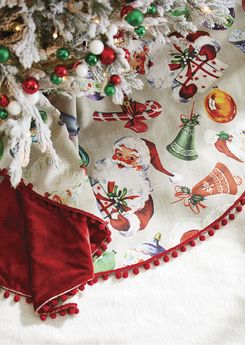 Retro Christmas Tree Skirt