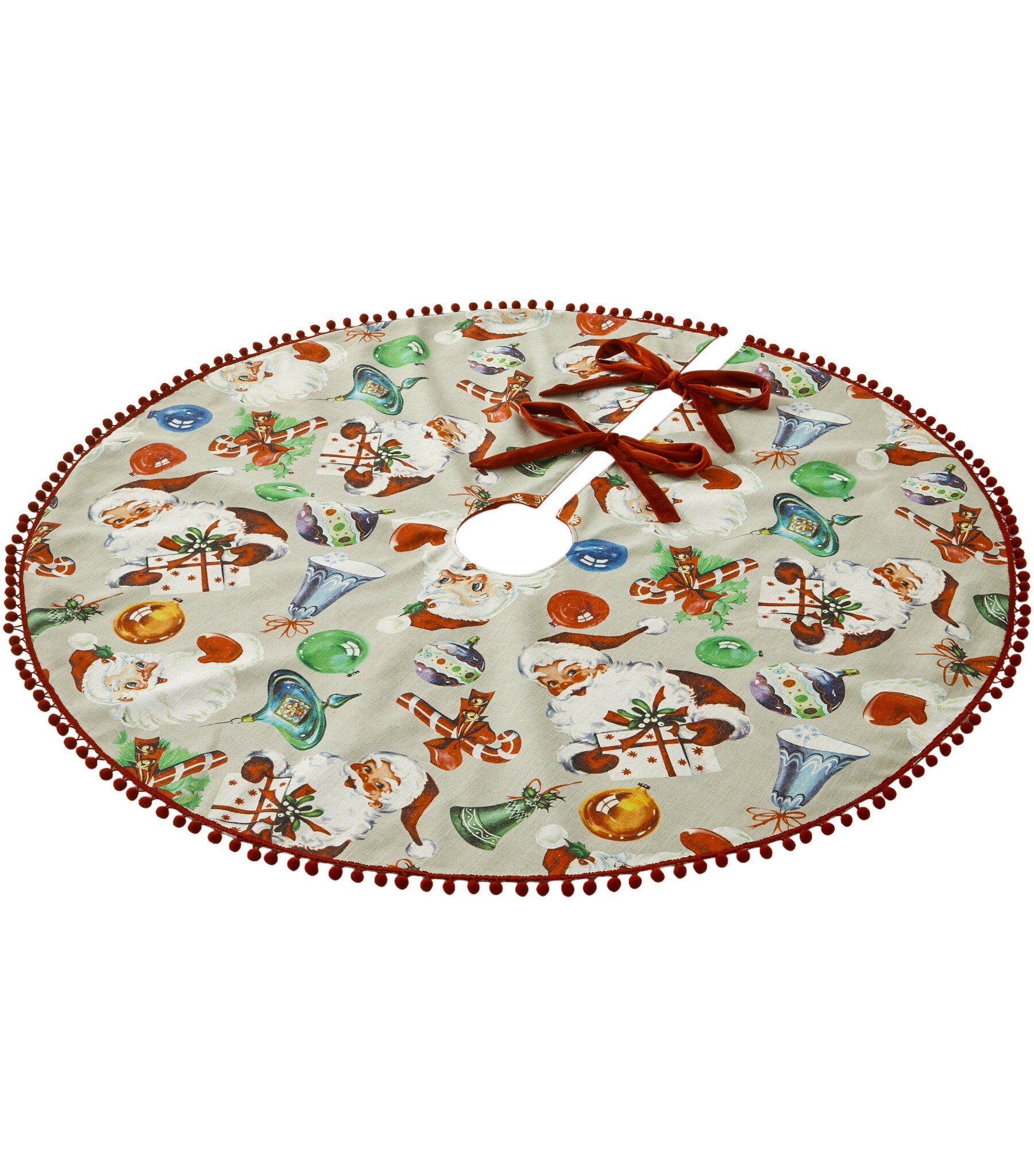 Retro Christmas Tree Skirt - Image 2